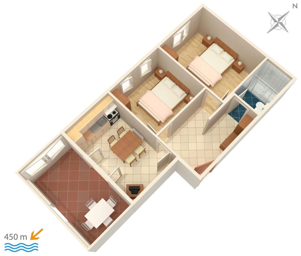 Family Friendly Apartments With A Swimming Pool Povljana, Pag - 244 Luaran gambar